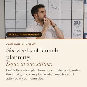 Campaign Launch Kit: A launch is a calendar, not an announcement.