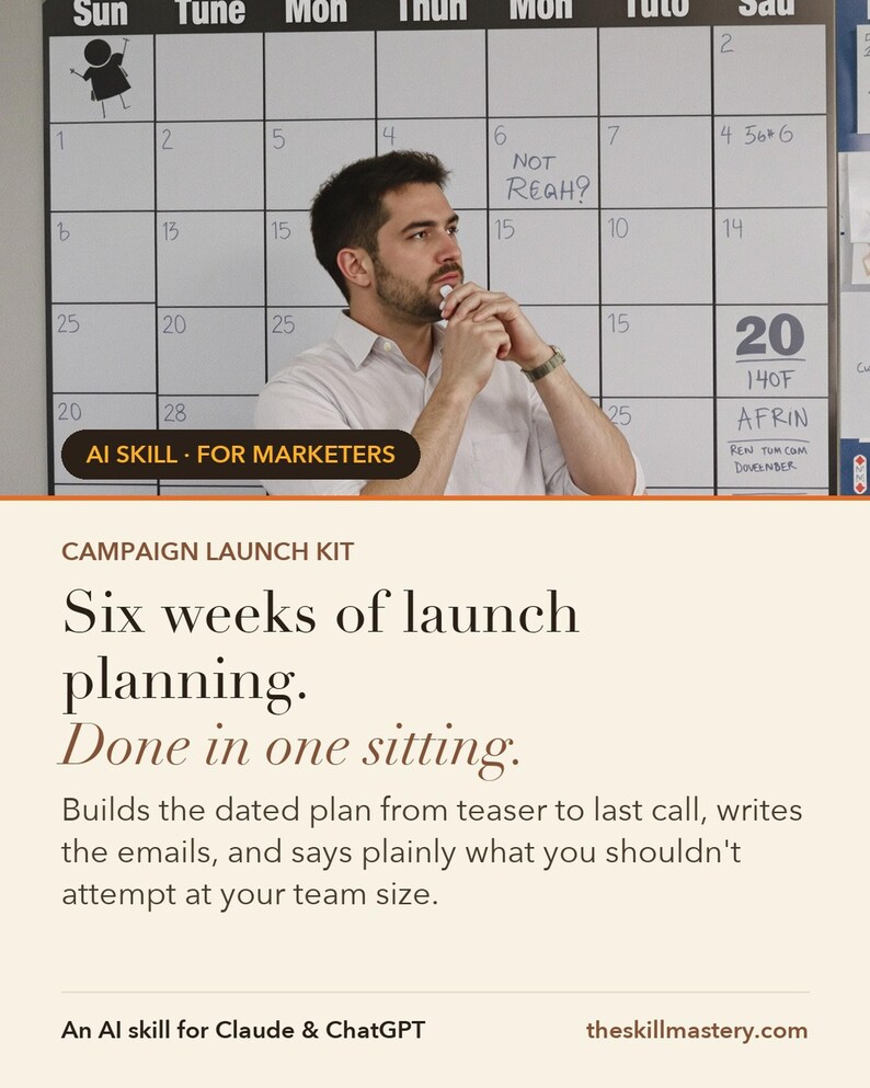 Campaign Launch Kit: A launch is a calendar, not an announcement.