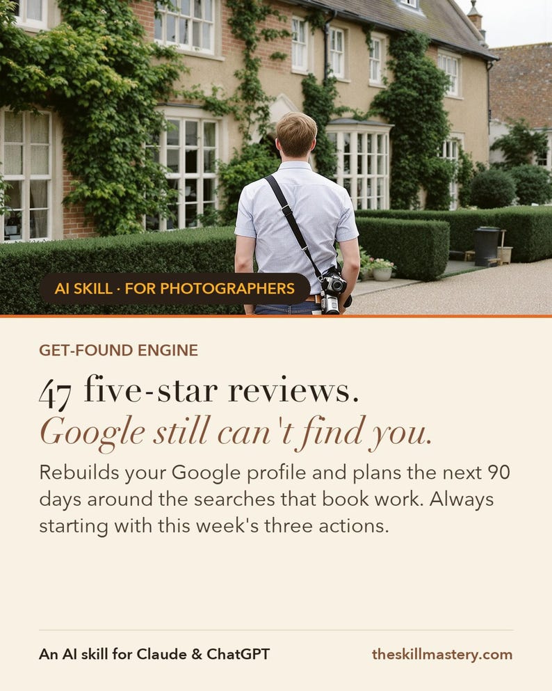 Get-Found Engine: 47 five-star reviews and Google still doesn't know you.
