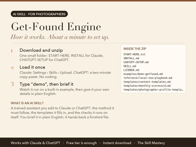 Get-Found Engine: how it works in three steps and what's inside the zip