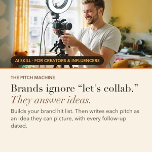 The Pitch Machine: Brands don't answer “let's collab.” They answer ideas.
