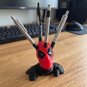 Deadpool Pen Holder 3D Model | STL 3MF File for 3D Printing (Digital Download)