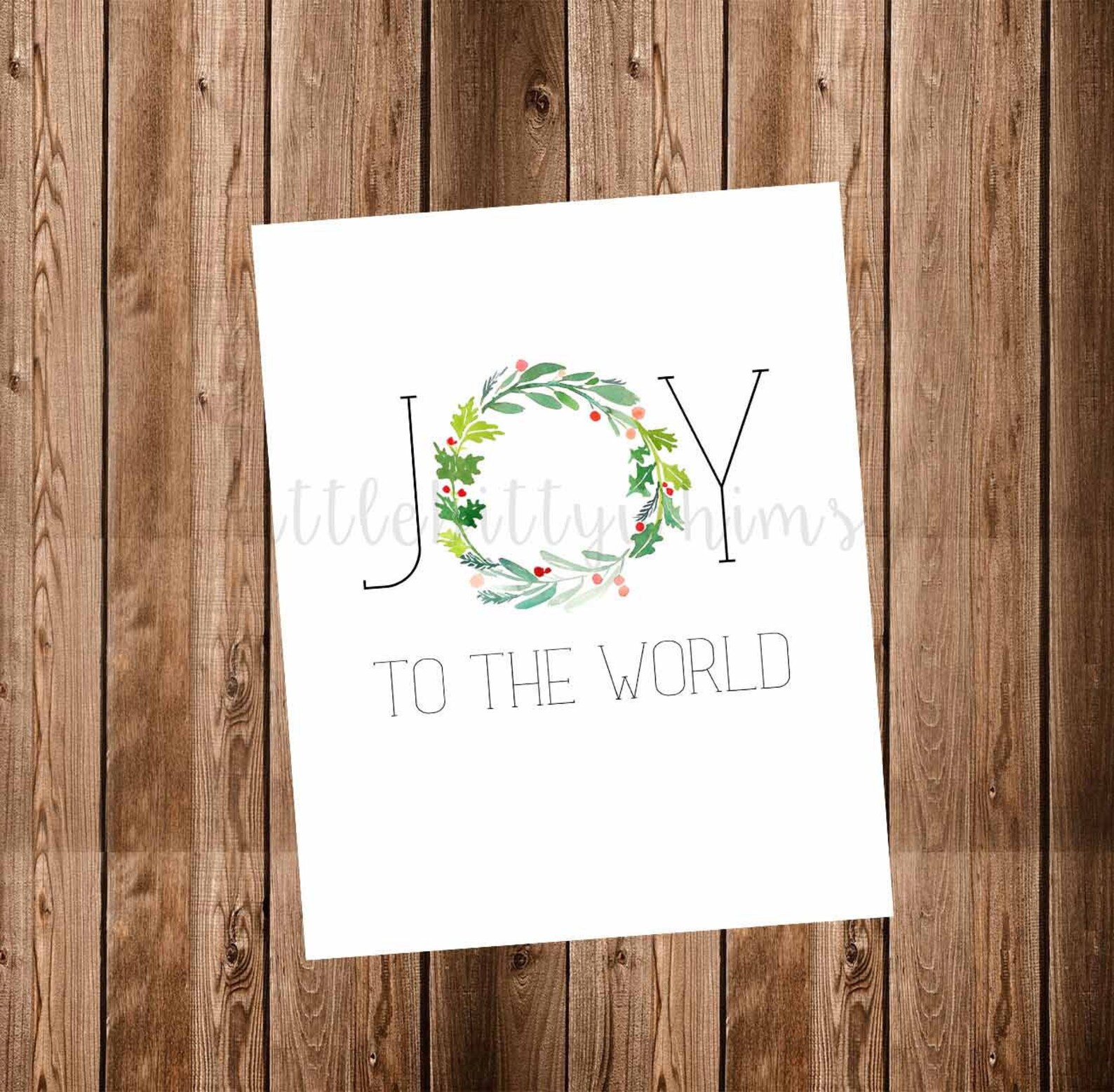 Joy to the World Digital Printable 8x10 | Etsy