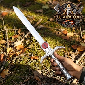 Mini spada fatta a mano ispirata a Thundercat – Lama in acciaio inossidabile, ideale per cosplay, oggetti da collezione fantasy, spada decorativa da esposizione, regalo per gli Stati Uniti.
