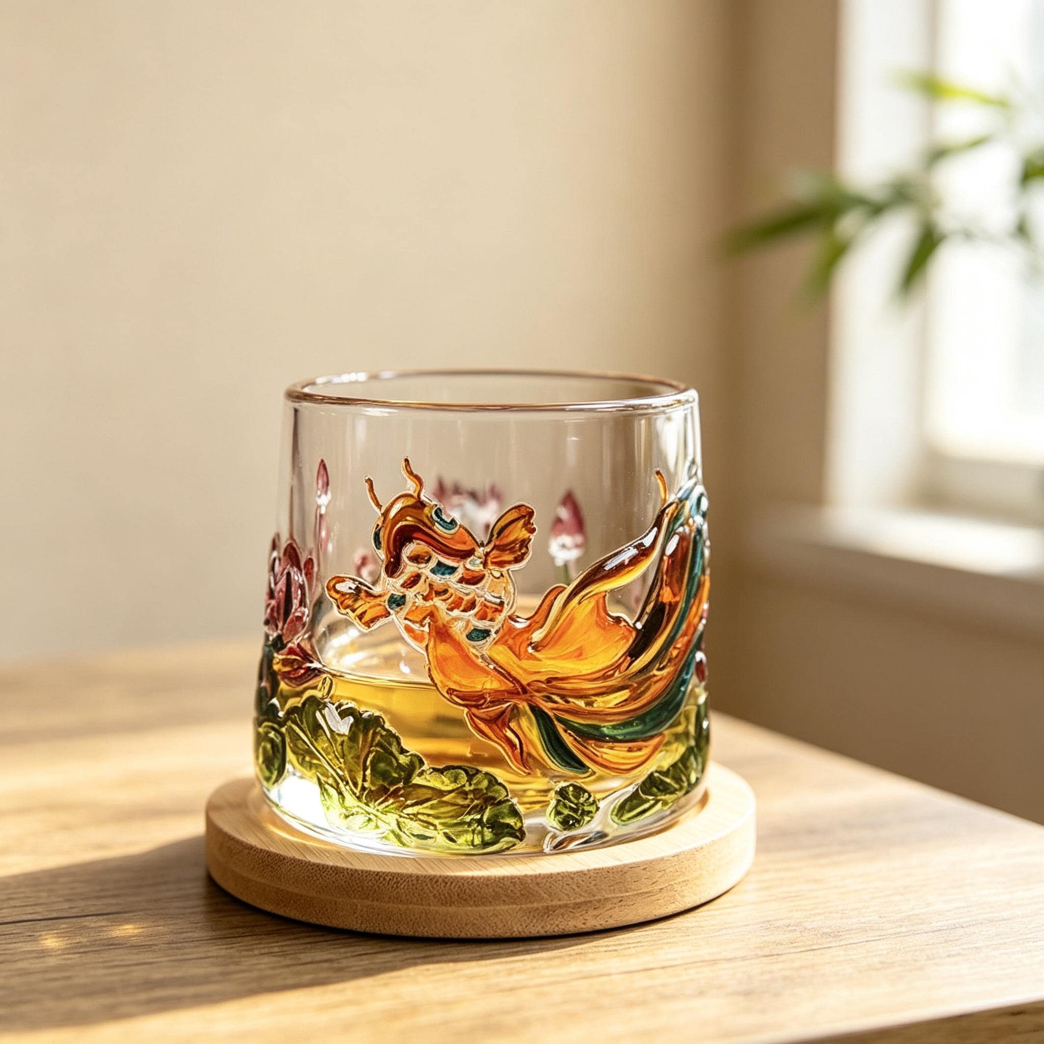 Koi Whisky Glass - Etsy