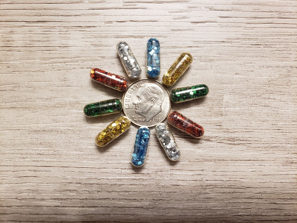 10 Glitter Poop Poo Pill Capsules Unicorn Mini Sparkle Bomb Etsy