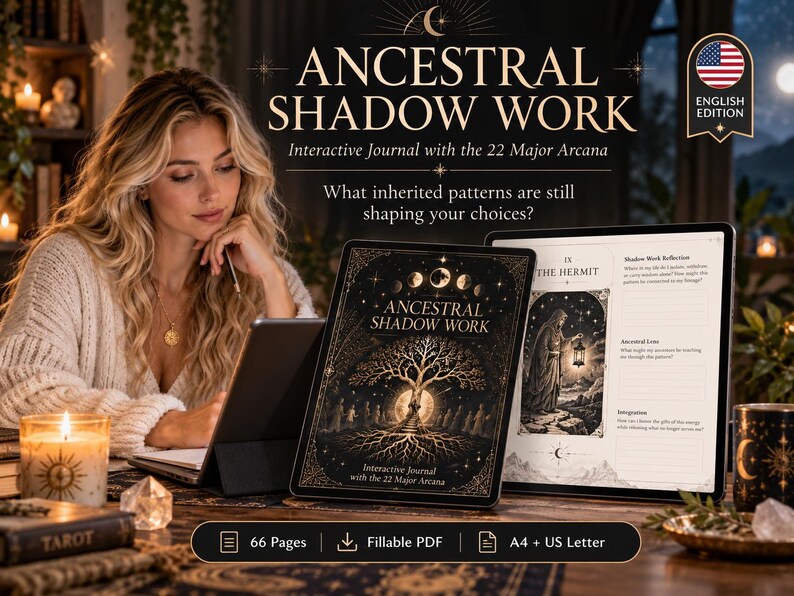 Ancestral Shadow Work | Interactive Journal With Major Arcana - Etsy