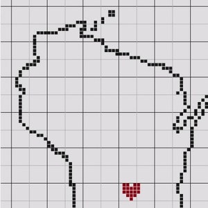 Wisco Love Afghan Graph