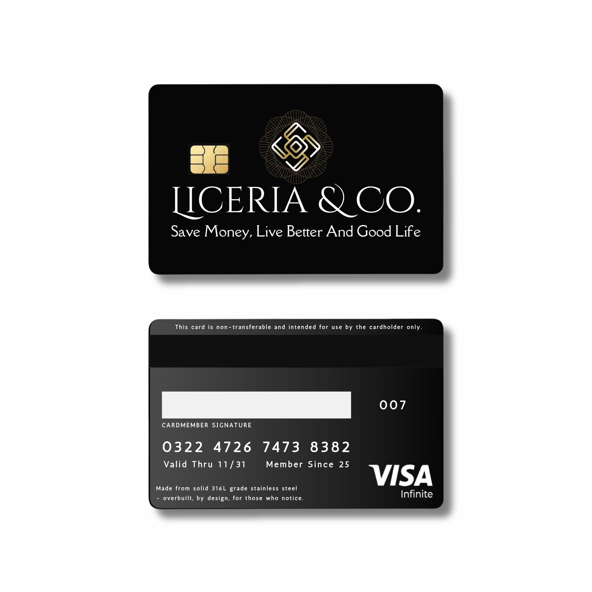 Replica of american express black card - Etsy 日本