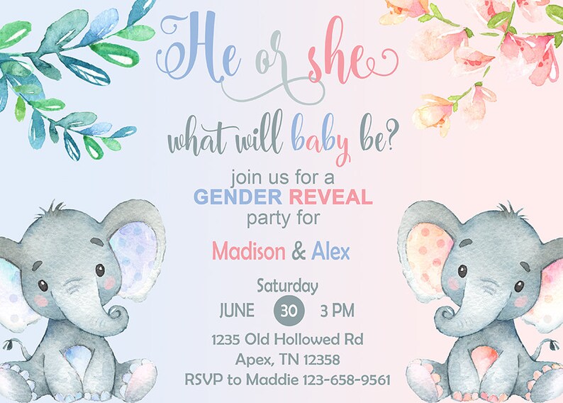 Free Free 266 Elephant Gender Reveal Svg SVG PNG EPS DXF File