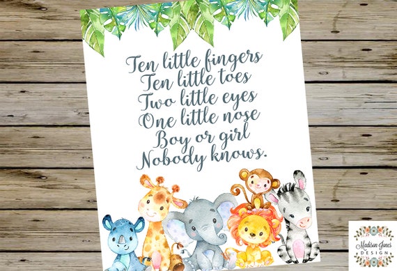 ten little fingers and ten little toes baby shower invitation