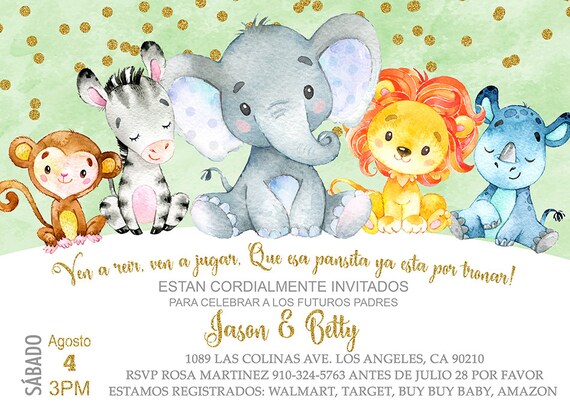 safari baby shower invitations walmart
