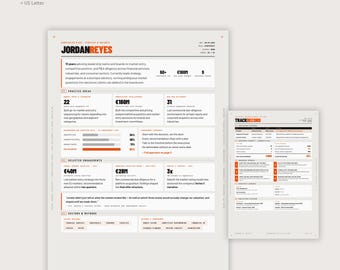 Field Report Resume Template for Consulting & Strategy | Editable Canva CV (Digital Download)