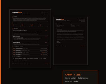 Terminal Ops Resume System for Embedded & Systems Engineers | Canva + ATS Word CV