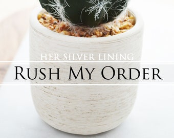 RUSH ORDER Request for Her Silver Lining - Need Your Order Soon! Christmas Shipping Upgrade