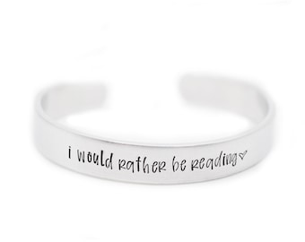 Reader Gift Ideas, Custom Stamped Bracelet, Funny Smut Gifts, Book Gifts for Book Lovers, Smutty Book Club Gifts, Personalized Jewelry