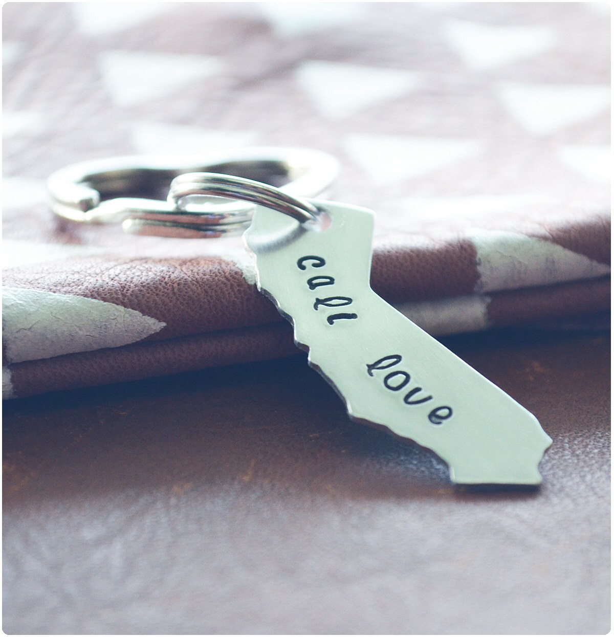 California Keychain Cali Love Key Ring California Girls Etsy