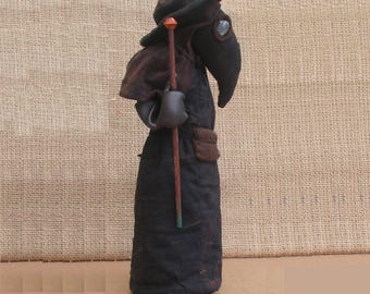 Plague Doctor stoffen pop naaipatroon PDF historische pop digitale download