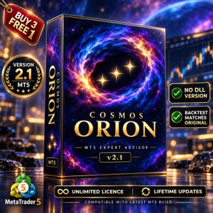 v2.1 Cosmos Orion MT5 EA trading bot, MQL5 expert advisor, Algo trading, ftmo prop firm challenge, gold scalping bot, Expertfxhub