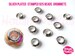 Silver Plated-stamped 925- Grommets for European style Beads,drilled Bead eyelets,external diameter 9 mmx3mm,inside Hole 5mm 