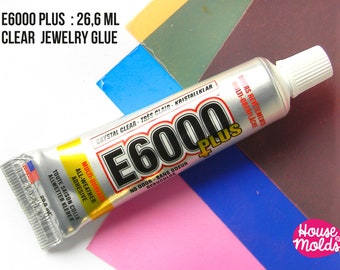 E6000 PLUS Clear Jewelry Glue 26.6 ml- tube-perfect for jewelry making ,  flexible and strong