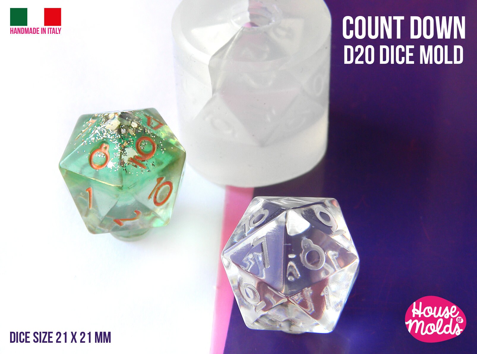 D20 Resin Mold 