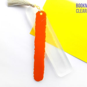 Oregelbundna bokmärken genomskinlig form - BOKMÄRKE 2,1 cm x 13,5 cm längd - superblank högkvalitativ form - House of molds Italien - HOMBKIRE1