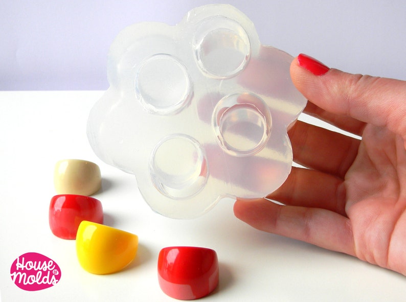 LET'S - Kit di stampi in silicone trasparente in gomma siliconica atossica per liquidi, rapporto di miscelazione