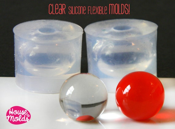 Clear Mold for BIG Sphere 8 Cm Diameter ,mold for Resin Ball 