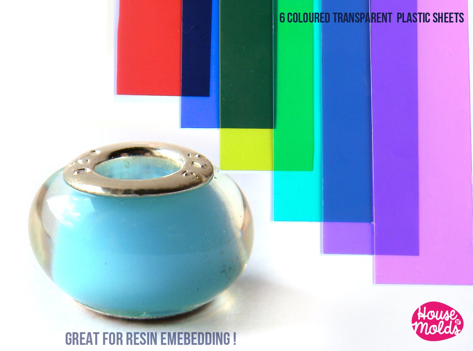 Pack Of 6 Coloured Transparent Plastic Thin Sheets Ideal For Etsy