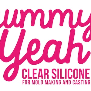May include: Gummy Yeah! Clear Silicone for Mold Making and Casting.  Made in Italy. House of Molds logo.