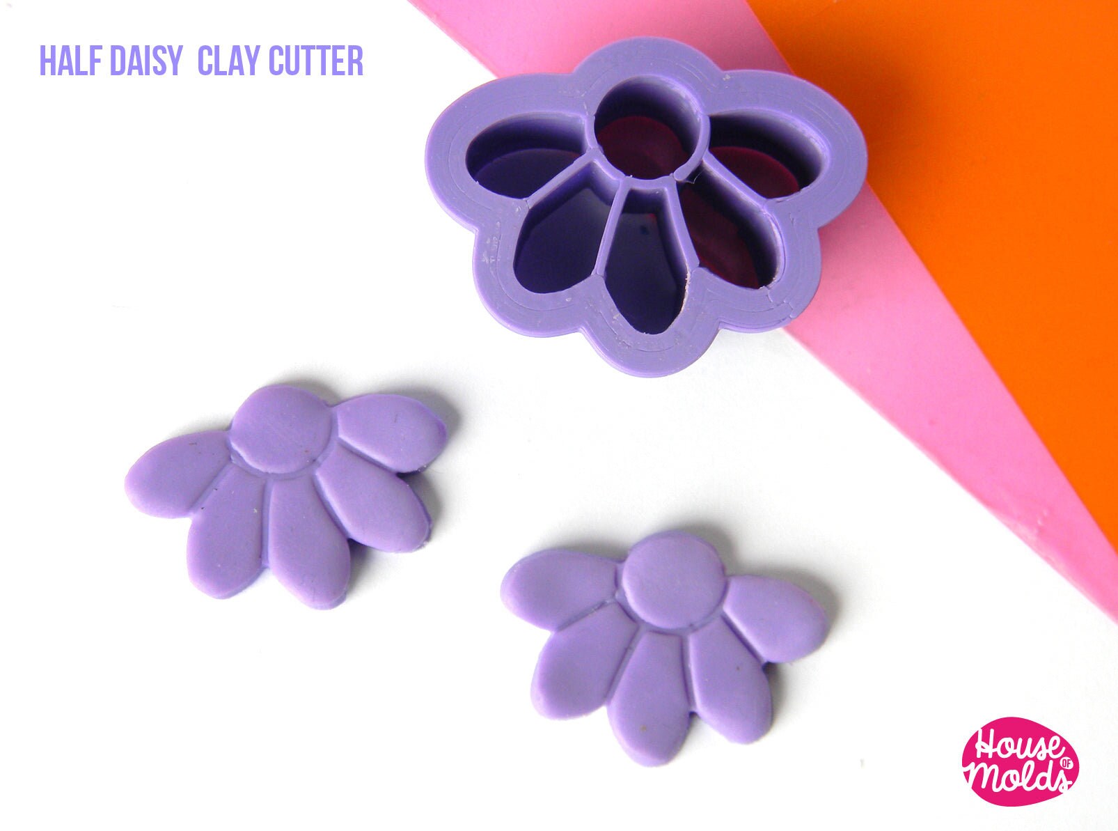Valentine Flower 1 polymer clay cutter / earrings cutters