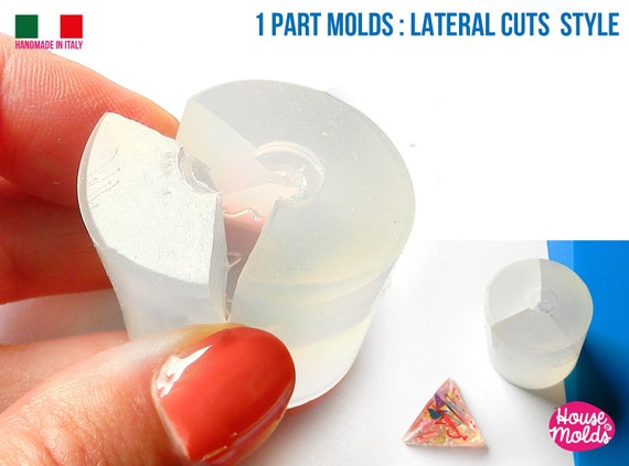 D20 Big Dice Mold 5 x 6 cm Clear Silicone Molds HOUSE OF MOLDS