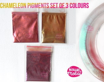 Chameleon Special Shiny Powder Pigments Set ,colour shifting Amazing fine Pigments for resin or nail art-Add some magic to your creations!