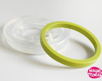 Plain Bangle Clear Mold,resin bangle mold, inner diameter 6,7 , bangle maker mold