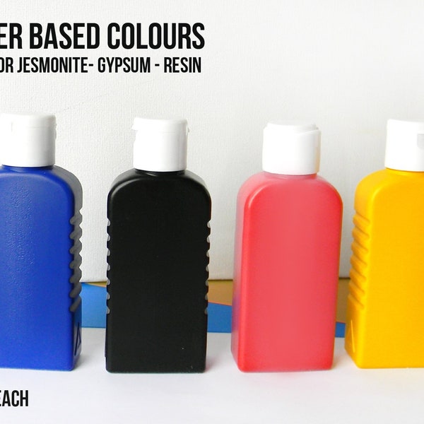 Water Based Colours -set of 4 colours -  50 ml each -Ideal for Jesmonite , Gypsum , Resin - READY TO SHIP