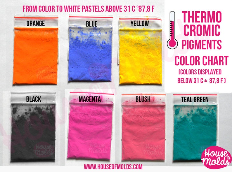 Temp Sensitive Powder Chart Temperature Sensitive Special Powder Pigments , Brights Colours Under ...