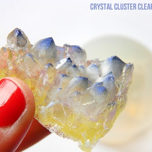 Crystal Cluster Clear mold ,triangular raw Cystal 40 mm x 34 mm- House Of Molds ,super shiny surface