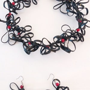 Necklace and earrings