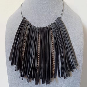 Bike tube necklace