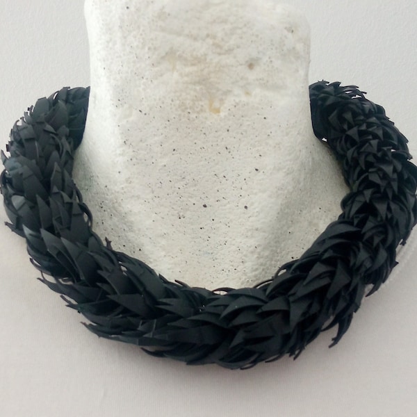 Bike tube necklace