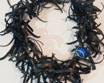 Inner bike tube necklace & ring