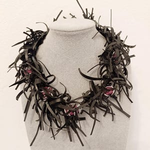 Bike tube necklace