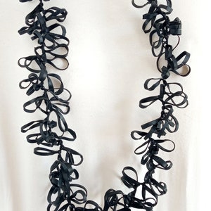 Long bike tube necklace