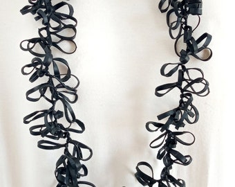 Long bike tube necklace