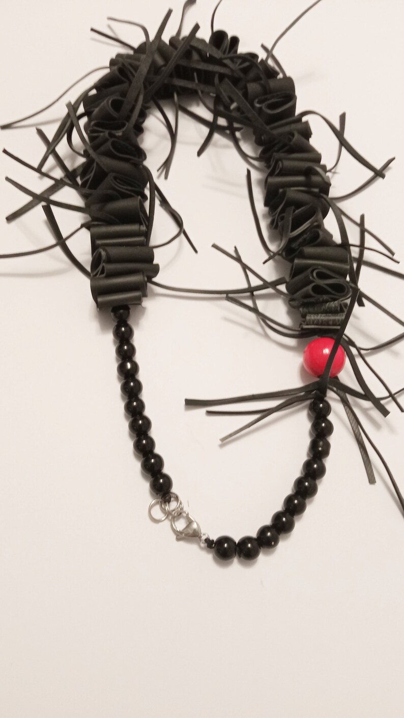 Upcycled inner tube Necklace