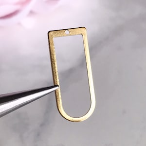 Estampes pour connecteurs d&#39;arche en laiton : fournitures pour bijoux géométriques (6 pièces)