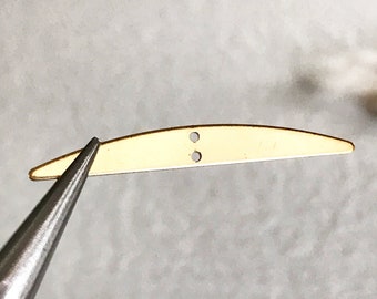 Brass Bar Connector: Geometric Jewelry Supply (6 pcs)