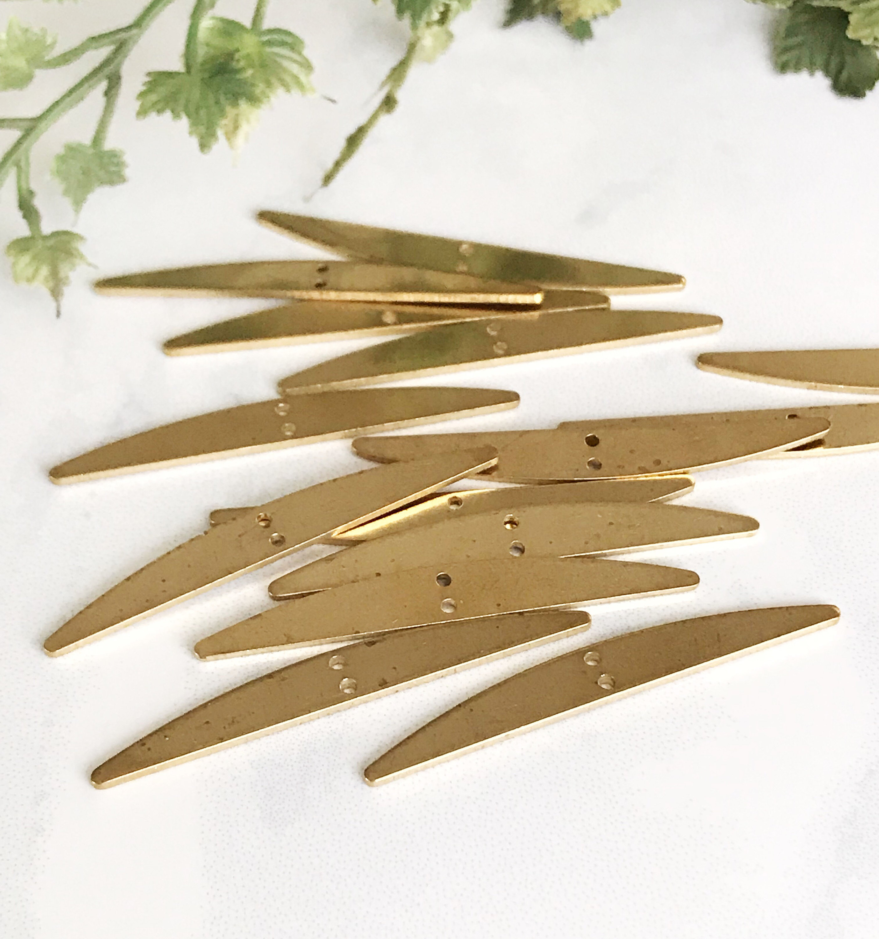 Brass bar jewelry connector brass jewelry supply earring Etsy