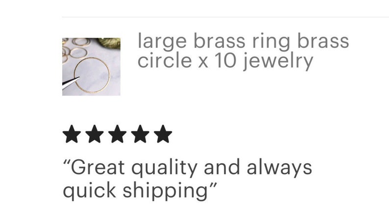 large brass ring brass circle 30mm jewelry finding earring hoop charm connector links gold ring, 10 pcs image 6